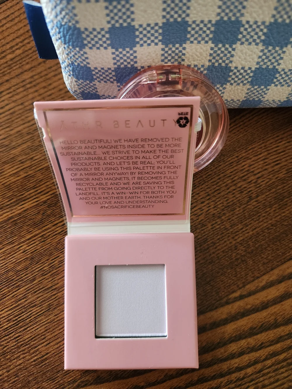Wander Beauty Cream Pink Blush Compact, ATHR Beauty Blurring Powder